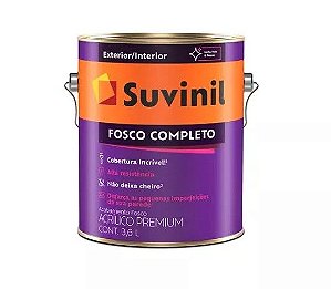 Tinta Acrílica Suvinil 3,6 Litros Fosco Completo Branco