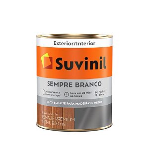 Tinta Esmalte Suvinil 0,9 Litros Alto Brilho Sempre Branco