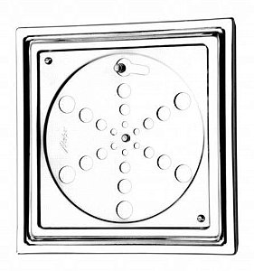 Grelha Inox Meber 15cm Fecho Caixilho Quadrdo 1415 C