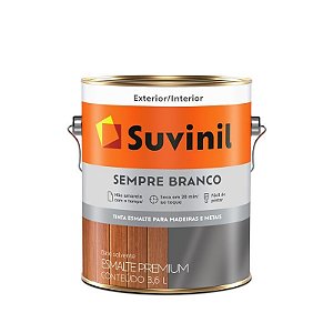 Tinta Esmalte Suvinil 3,6 Litros Acetinado Sempre Branco
