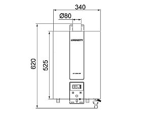 Aquecedor Gás Lorenzetti Lz 2000d Glp