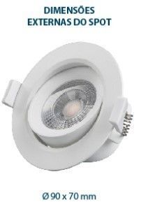 Spot Led Embutir Redondo 5w 3000k Lorenzetti New