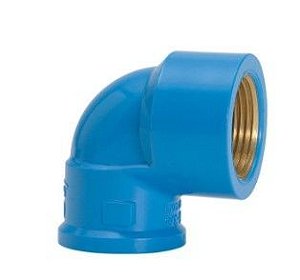 Amanco Joelho Solda Rosca Azul 90° 20x1/2