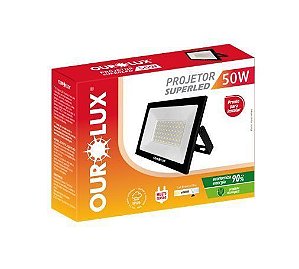 Refletor Led 50w 6500k Ourolux