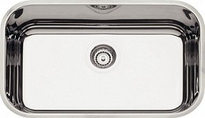 Cuba Tramontina Retangular Inox 56x34 Alto Brilho Prime 4.1/2 com Escape