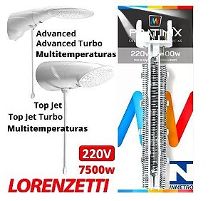 Resistencia Pratimix Lorenzetti 7500w Advanced Multitemperaturas 220v