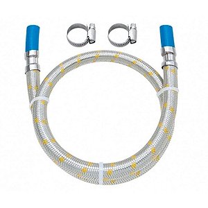 Engate Flexivel Inox Gas 100cm Blukit Para Espigão New