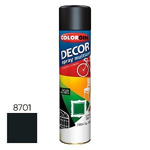 Tinta Spray Decor 360ml Preto Brilhante