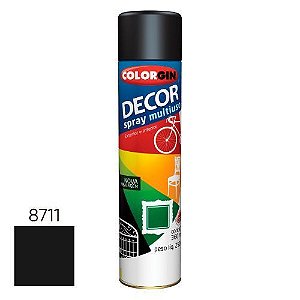 Tinta Spray Decor 360ml Preto Fosco