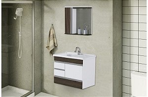 Kit Rorato Modena Com Pé 3 Gavetas + Gavetão 79,5cm Ct