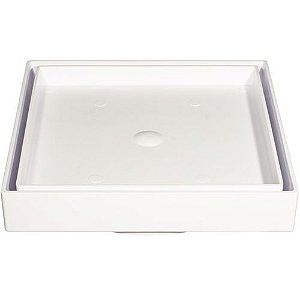 Ralo Oculto Estrela 10x10 Branco