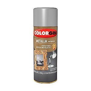 Tinta Spray Colorgin 300ml Metalik Prata