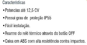 Chave Partida Direta Soprano Cps12 (9,0-13,0) 380v