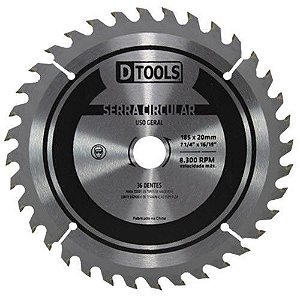 Lamina Serra Circular 7 1/4 24d Com Videa Dtools