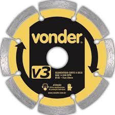 Disco Diamantado 4.3/8 110mm Vonder V3 Segmentado