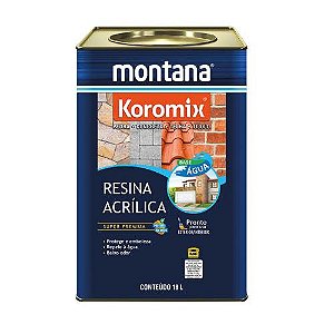 Resina Acrilica Montana 18 Litros Água Incolor