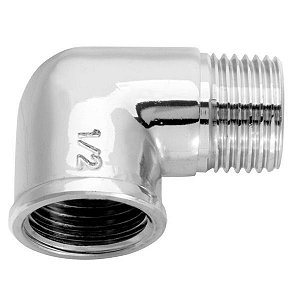 Latao Joelho 1/4 Npt(F) X 1/4 Npt(M) Blukit