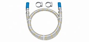 Engate Flexivel Inox Gas 120cm Blukit P/Espigao