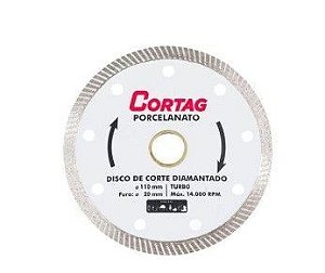 Disco Diamantado  4.3/8 Cortag Porcelanato