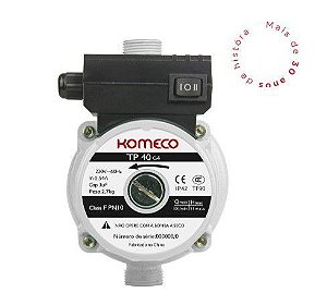 Pressurizador Agua Komeco Tp40 120w 220v Ferro