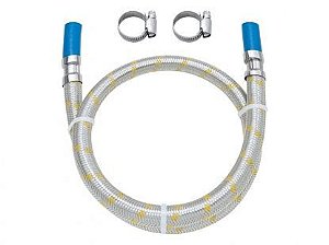 Engate Flexivel Inox Gas  80cm Blukit P/Espigao