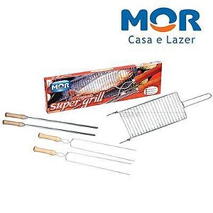 Conjunto Grelha Super Grill Mor