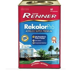 Tinta Acrilica Renner Rekolor Sb 18l Branco (Bald)