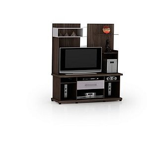 Caloma Estante Painel C/Cor Met 132vt Carv/Tecido