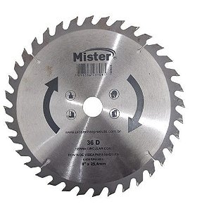 Lamina Serra Circular Videa Mister 9 228mm 36d