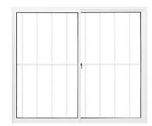 Mgm Janela Correr 2 F Mov Grade Vidro 100x100 Bran