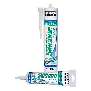 Silicone Bisnaga 130g  Tekbond Base Dagua Branco