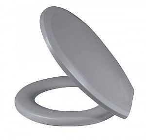 Assento Sanitario Almofadado Metasul Slim Cinza