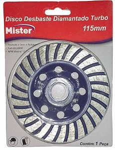 Disco Desbaste Diamantado Mister 115mm