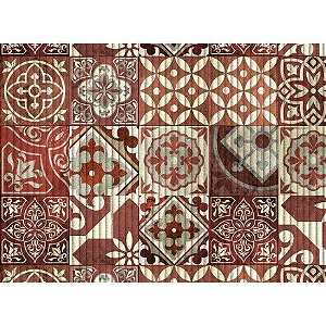 Tapete Kapazi 43cm Tropical Azulejo Ceramica