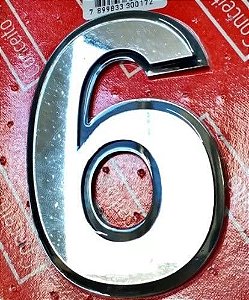 Numeral 10cm N.6 Espelhado