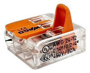 Conector Wago 3 Fios 4,0mm (4pcs)