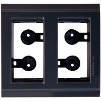 Emb Moveis Liz Placa 2 Postos Grafite Tramontina