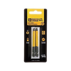 Ponteira Bits Parafusadeira Ph2 C/2pc Dtools 75mm