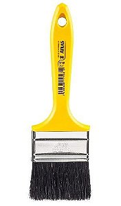 Pincel Atlas 319(F) 2.1/2  Amarelo (Cerda Preta Esmalte)