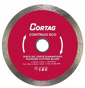 Disco Diamantado  4.3/8 Cortag Continuo