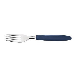Garfo Tramontina Mesa Inox Ipanema Azul