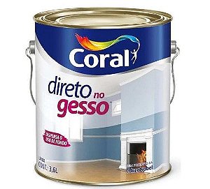 Tinta Acrilica Direto No Gesso 3,6l Branco Neve