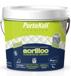 Rejunte Acrilico Portokoll 1kg Cinza Artico
