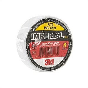 Fita Isolante Branca Imperial 3m 10m