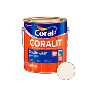 Tinta Esmalte Coralit Seca Rapido Br Branco 112,5ml