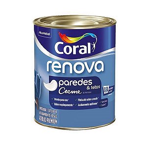 Tinta Acrilica Coral Renova Paredes Fosco Branco 800ml