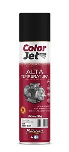 Tinta Spray Renner 350ml  Alta Temp Preto Fosco