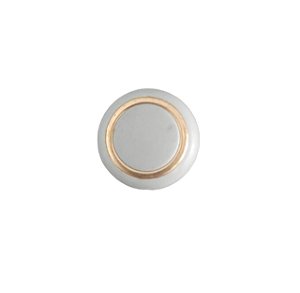 Puxador Bola Cz Medio Anel Dourado