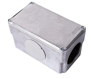 Cinza Condulete Multiplo X 2 Com Tampa