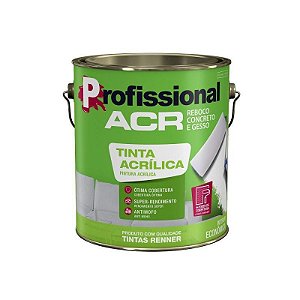 Tinta Acrilica Profissional Acr Renner 3,6l Fosco Branco